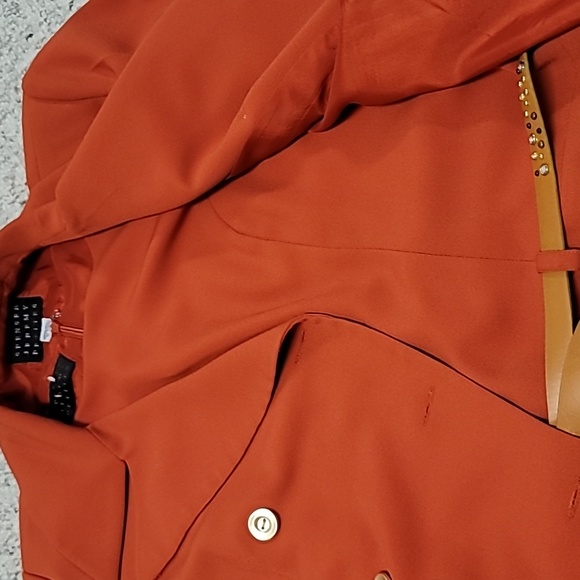 2 PC Burnt Orange DRESS and matching Coat - Picture 2 of 9